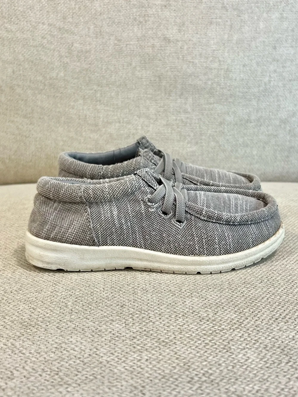 Tommy Bahama Size 12 Toddler Gray Casual Loafers Slip-On Moccasin Shoes